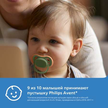 Пустышка Philips Avent анатомическая от 6 мес. 2 шт.
