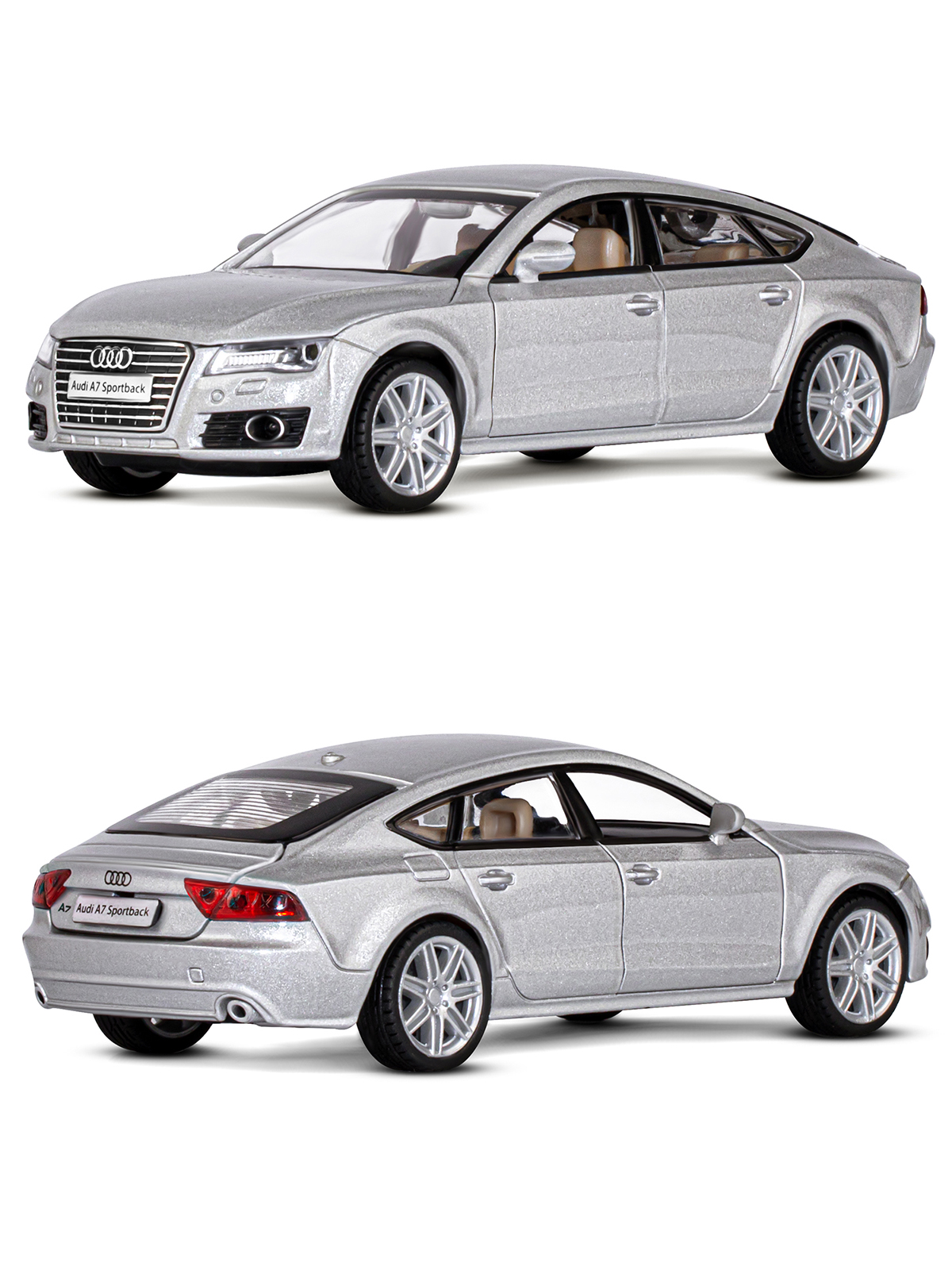 Автомобиль АВТОпанорама Audi A7 1:32 JB1251309 - фото 7