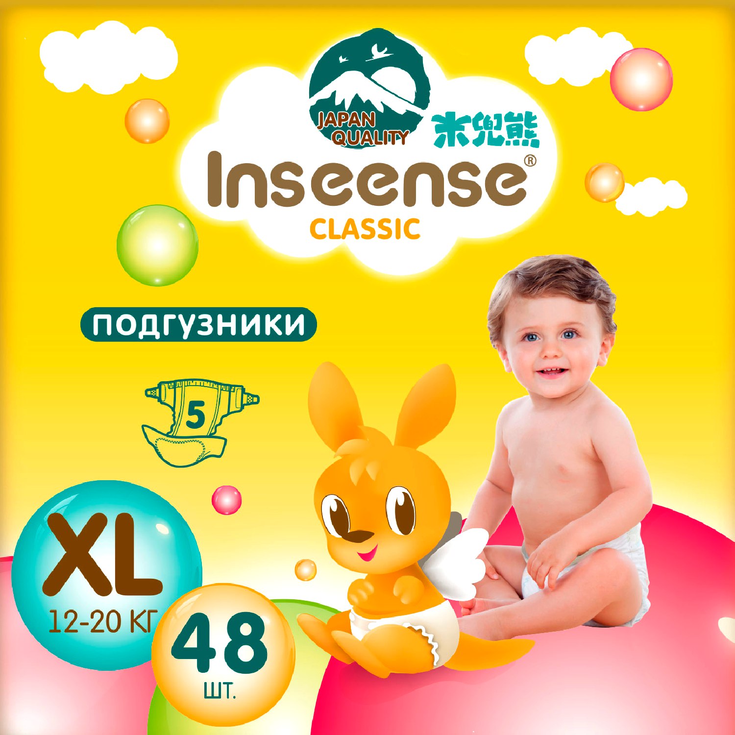 Подгузники INSEENSE XL 48 шт. - фото 1