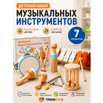 Игрушка музыкальная TrendToys Набор из 7 предметов бубен, маракас, ксилофон