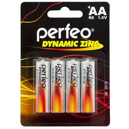 Батарейки Perfeo Dynamic Zinc цинковые R6 4 штуки