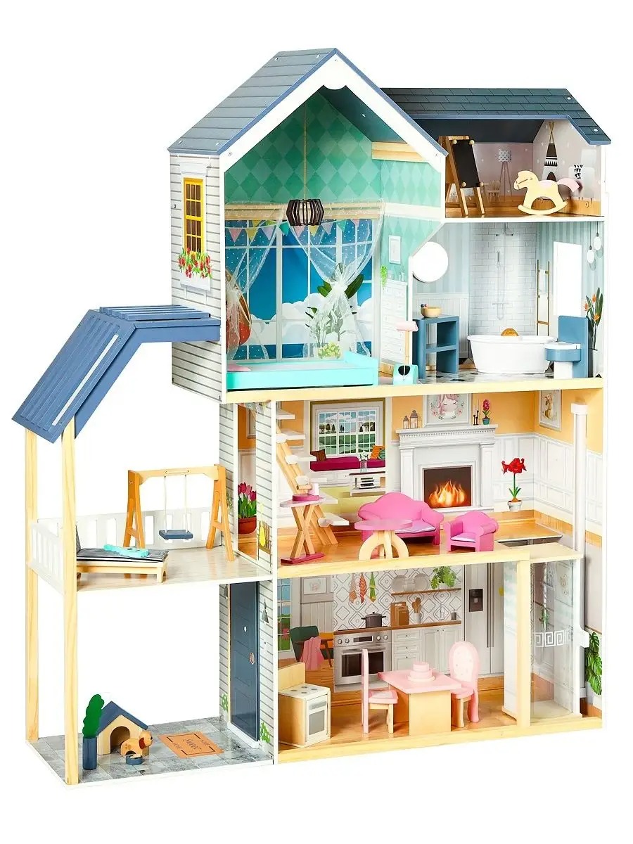 Домик для кукол PAREMO 138 см с мебелью PD320-08 - фото 21