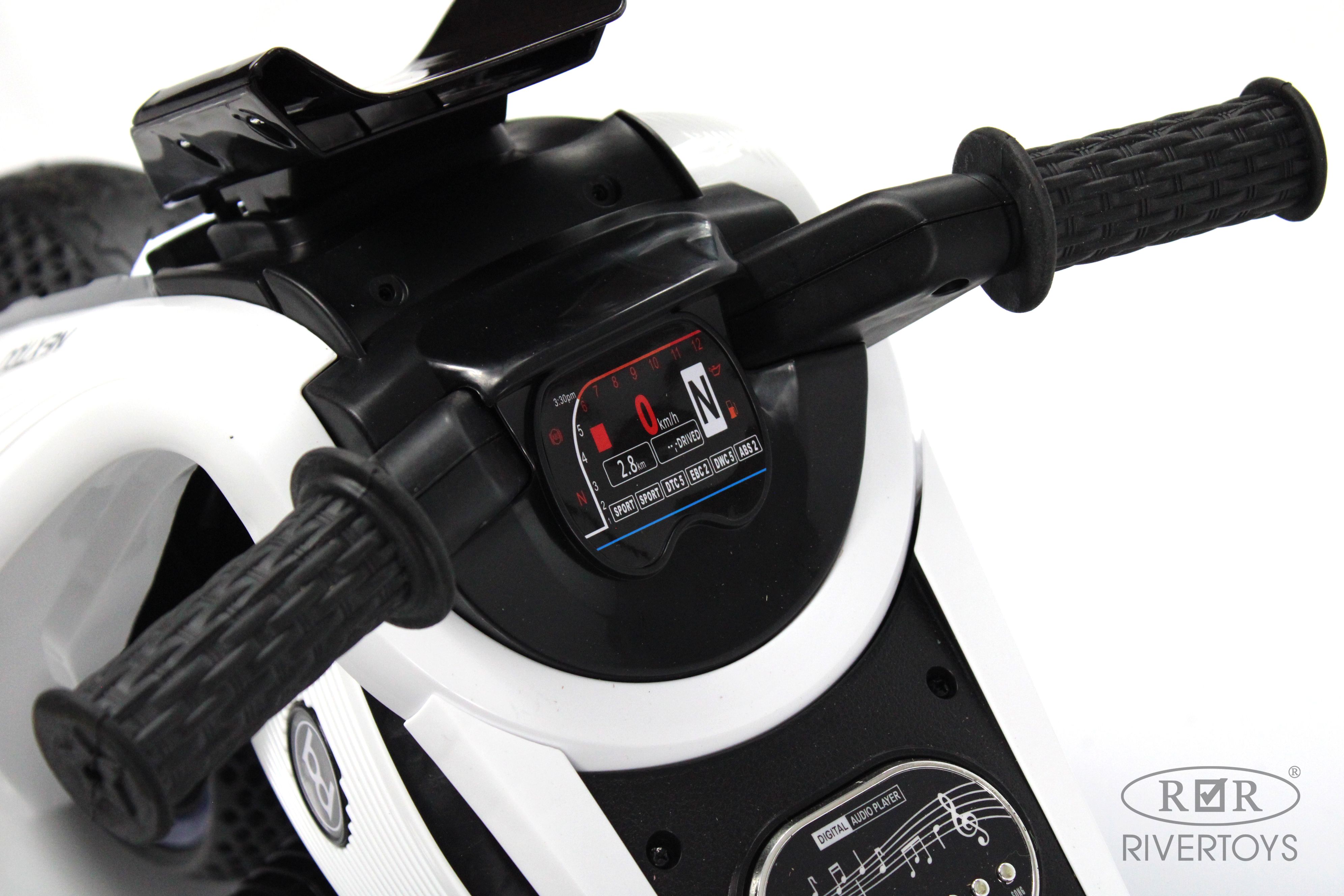 Электромобиль RIVERTOYS K333PX-WHITE - фото 14