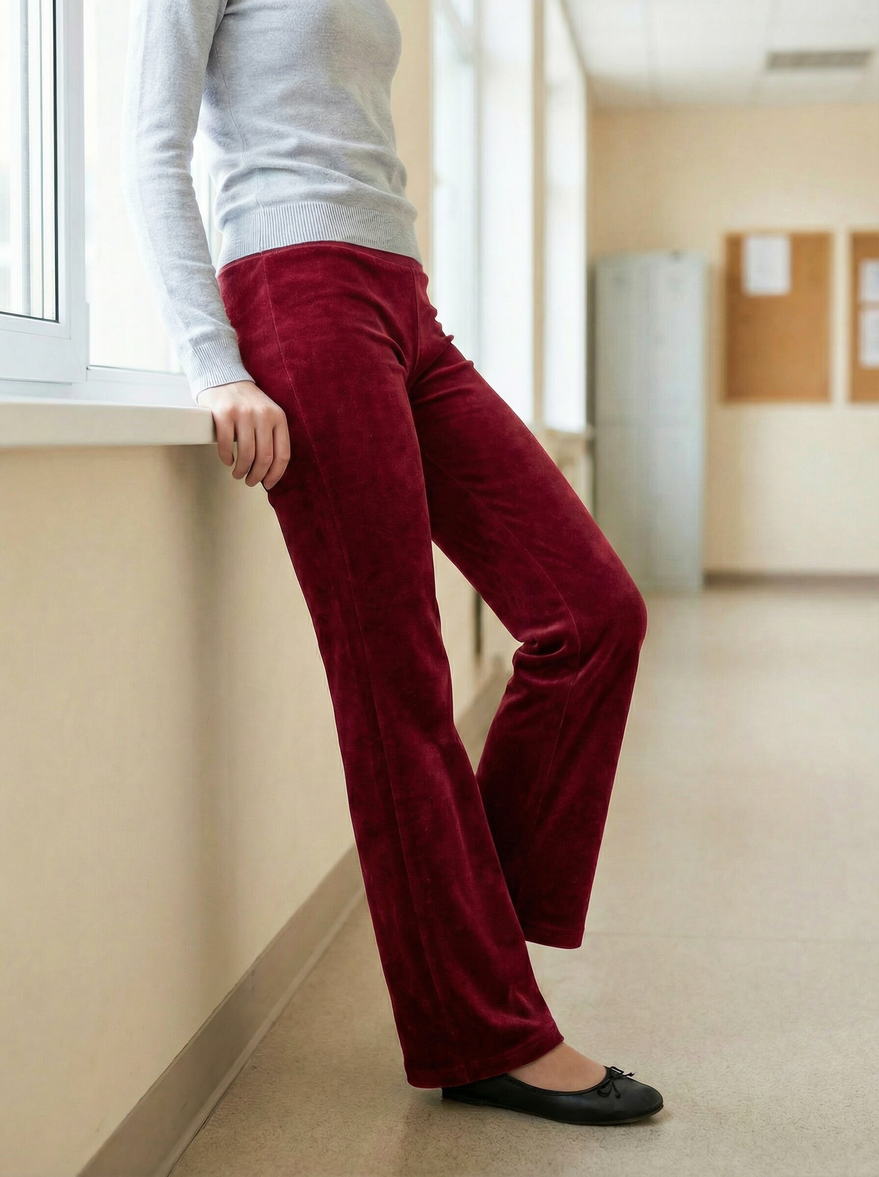 Брюки Шустрая пчелка 20207Красный - фото 1