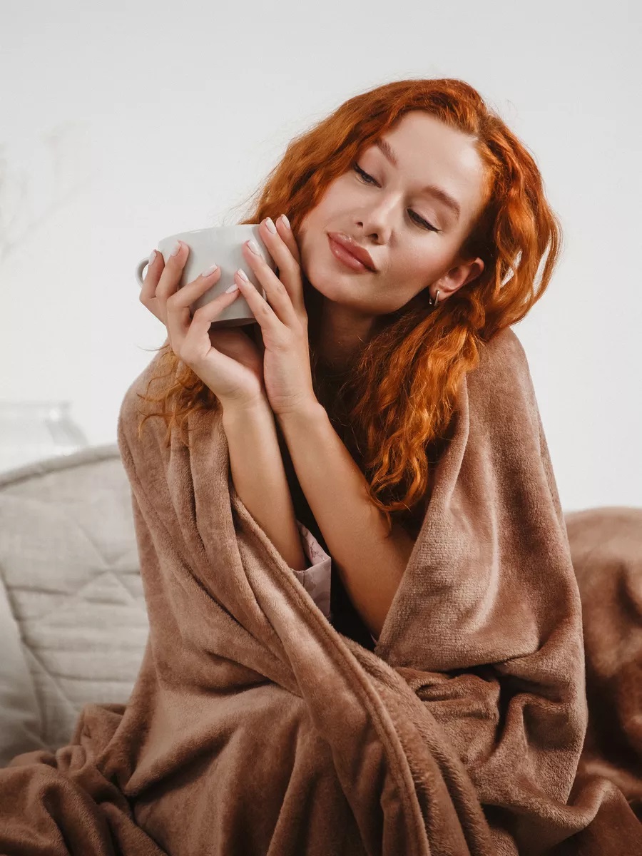 Плед LOVEBERRY Евро какао - фото 11