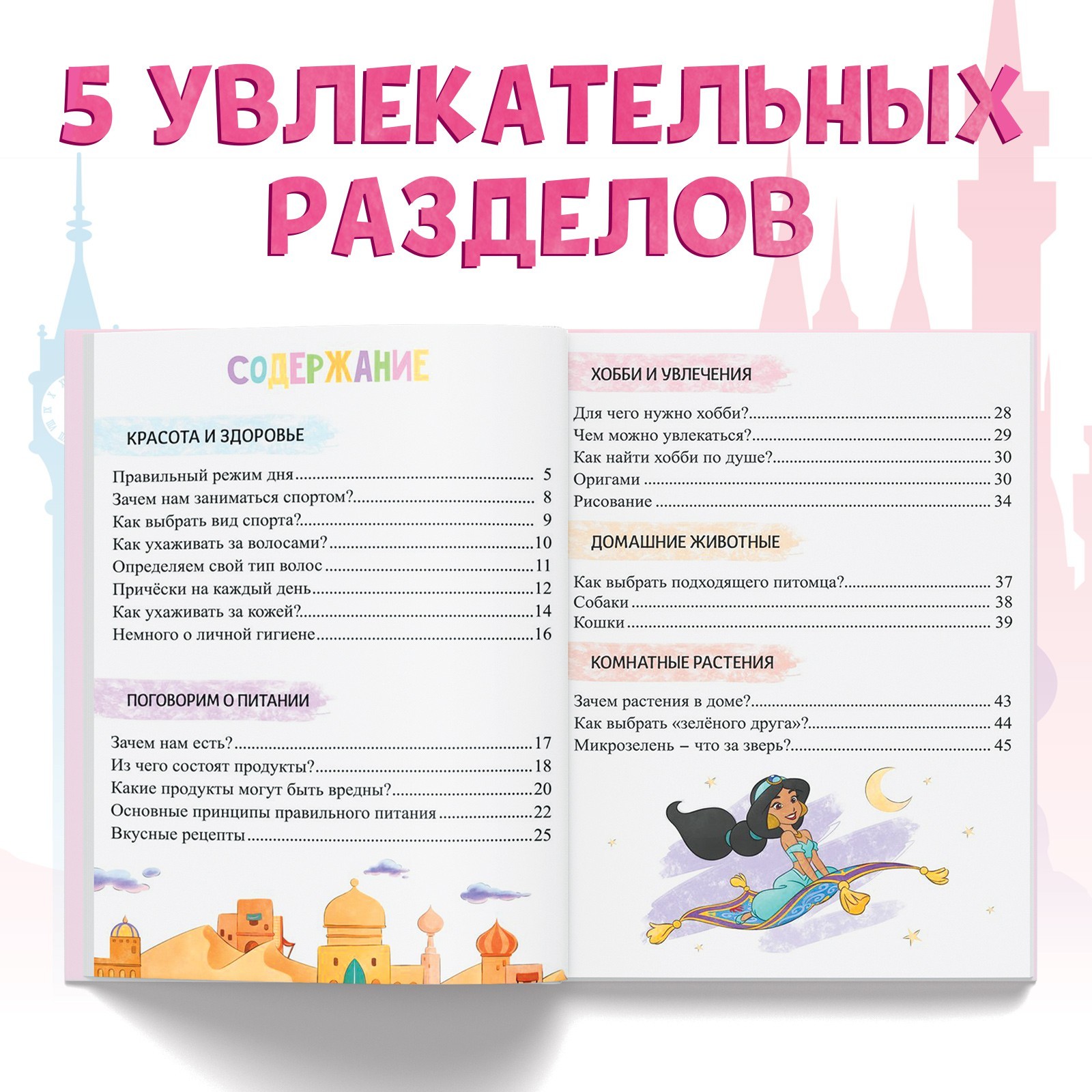 Энциклопедия Disney в твёрдом переплёте Главная книга девочки 48 стр Принцессы - фото 3