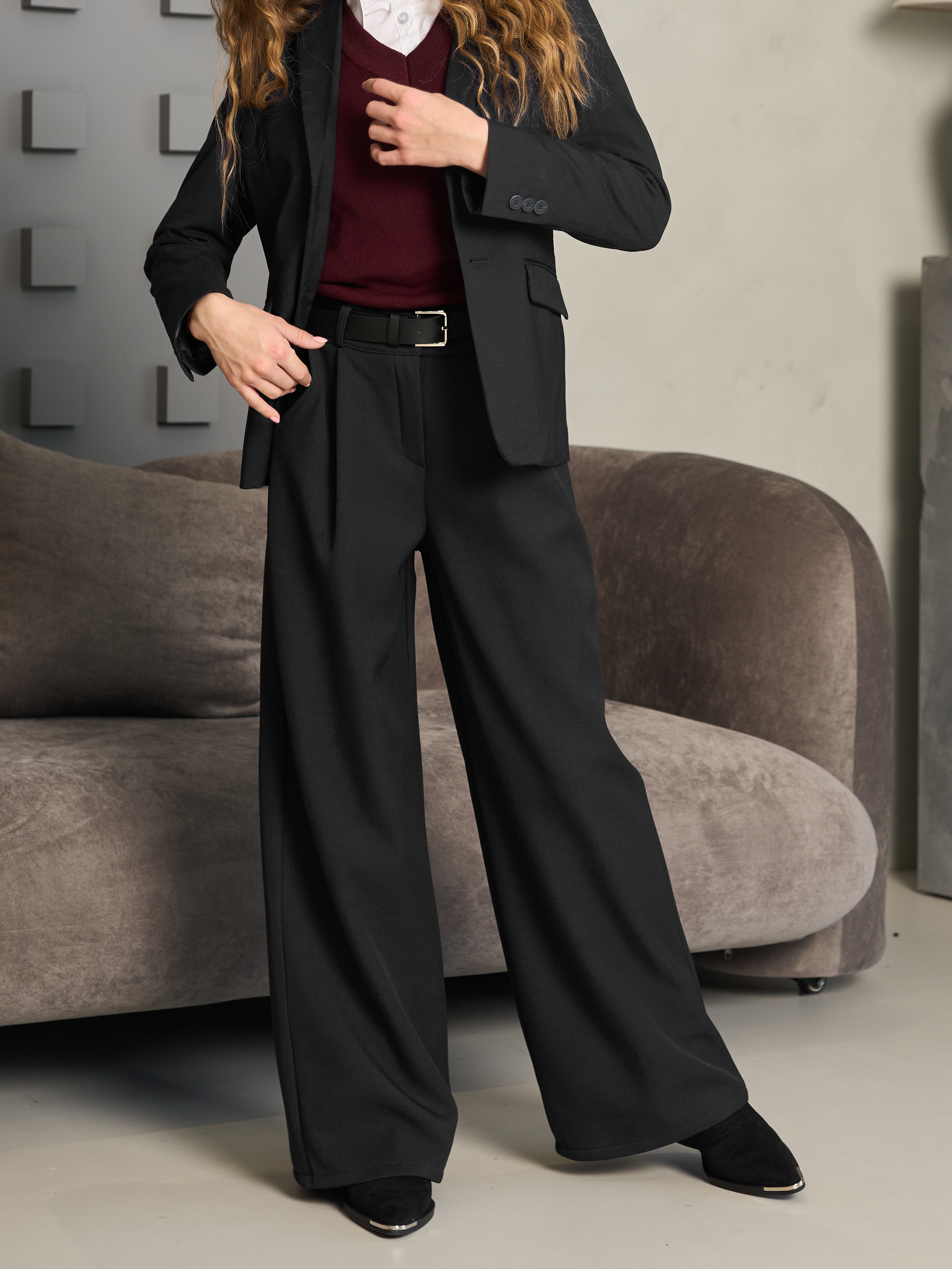 Брюки-палаццо СИНЯЯ МОДА WF501B-H39 - фото 10