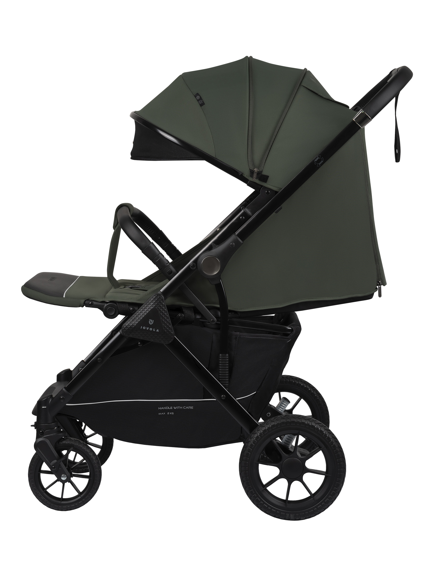 Коляска прогулочная JOVOLA Magma с перекидной ручкой зеленый - фото 20