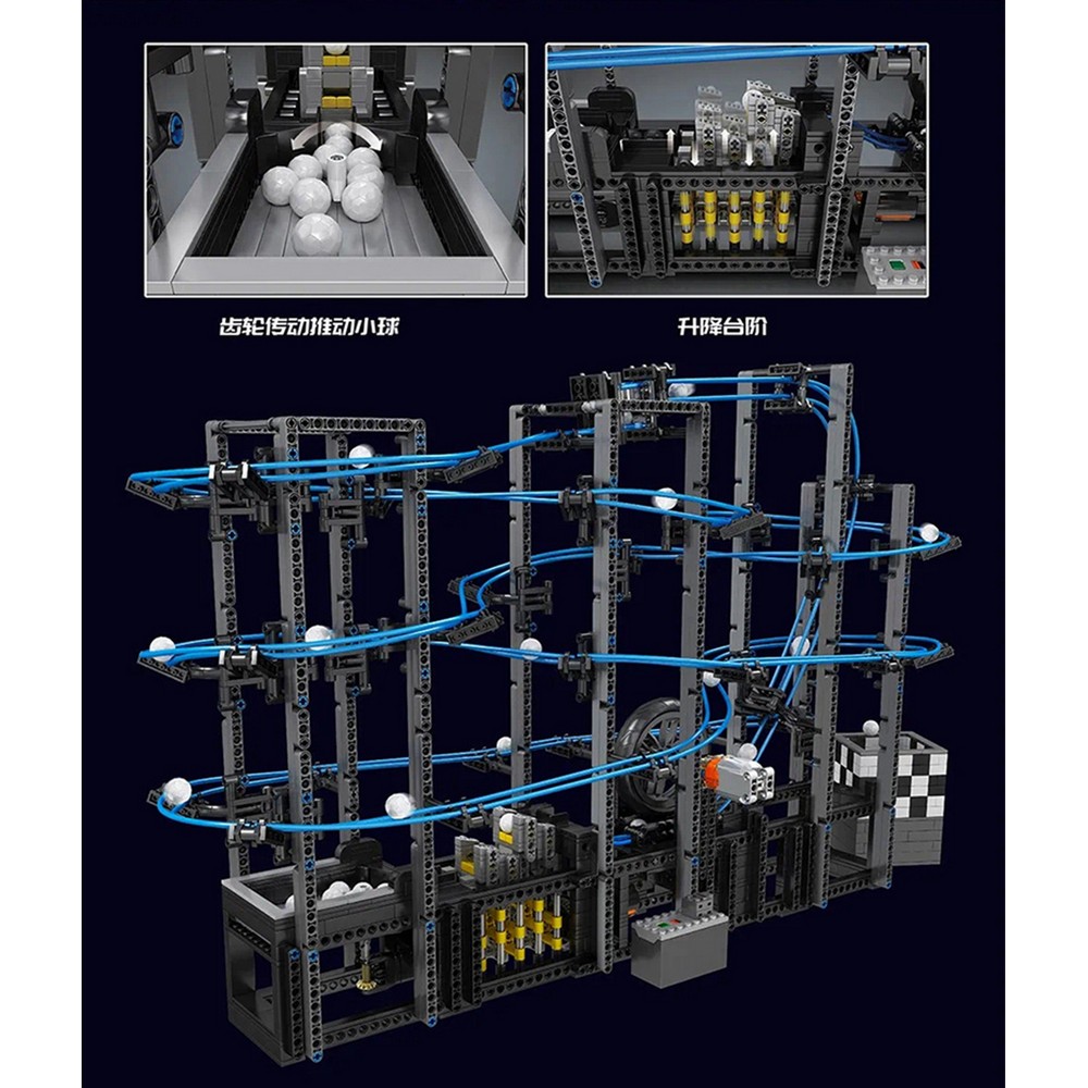 Конструктор Mould King Marble Run Забег шариков кинетический - фото 5