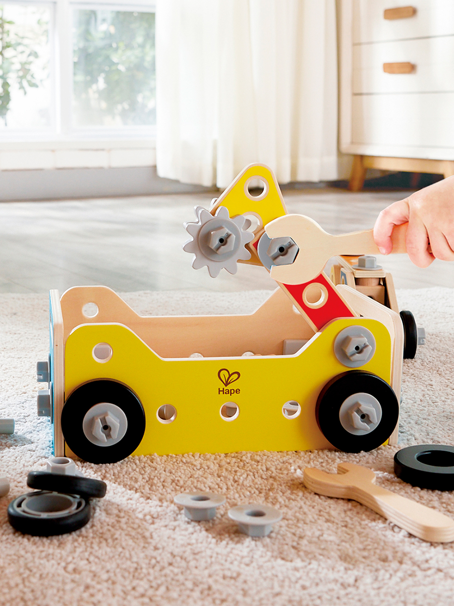 Конструктор Hape Мастерская деревянный 83 дет. - фото 7