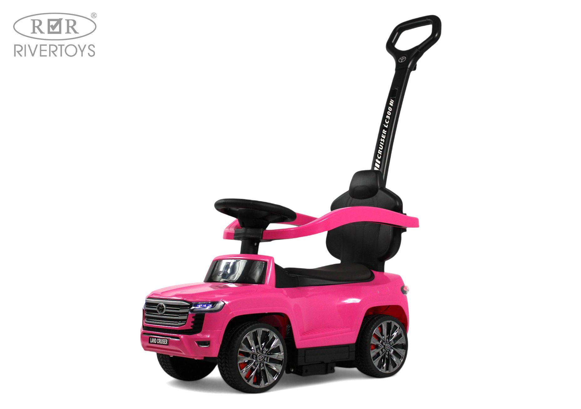 Электромобиль RIVERTOYS Toyota Z002ZZ-A-PINK С пультом ДУ - фото 4