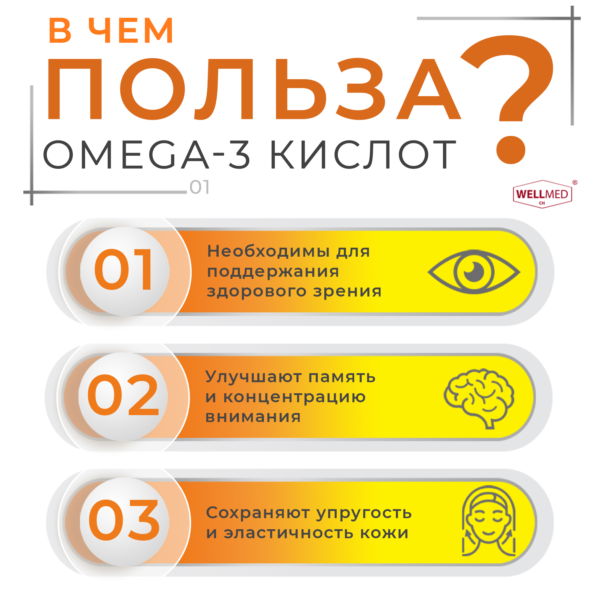 Рыбий жир для женщин WELLMED Концентрат Omega-3 с витамином E 200 капсул Fish oil - фото 11