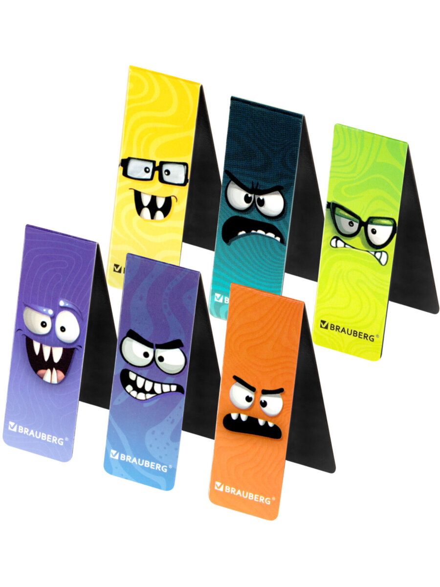 Магнитная закладка Brauberg Монстрики - фото 4