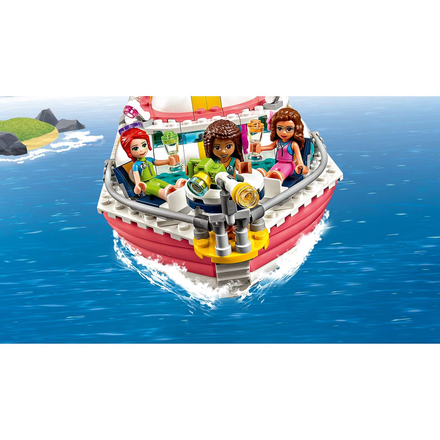 Конструктор LEGO Friends Катер спасательных операций блочный - фото 10