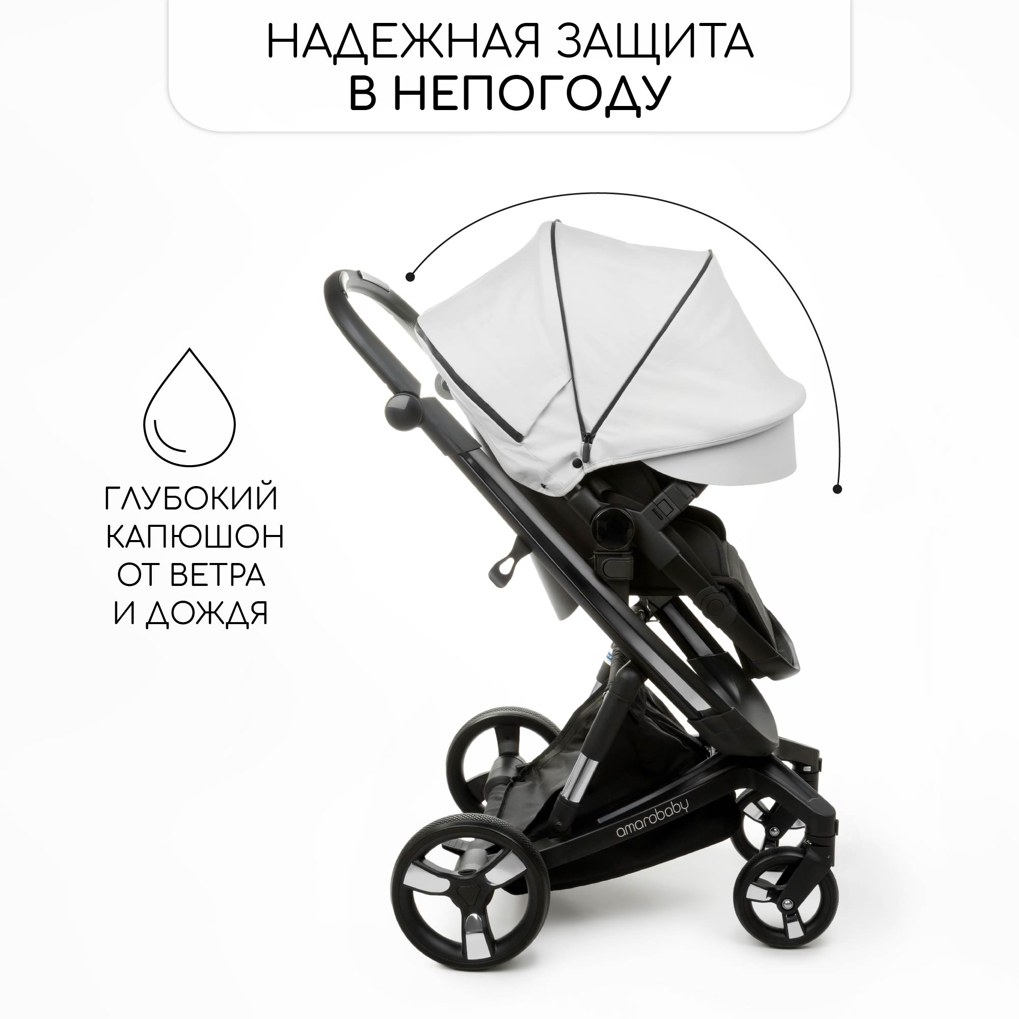 Коляска 2в1 Amarobaby Tutum - фото 12