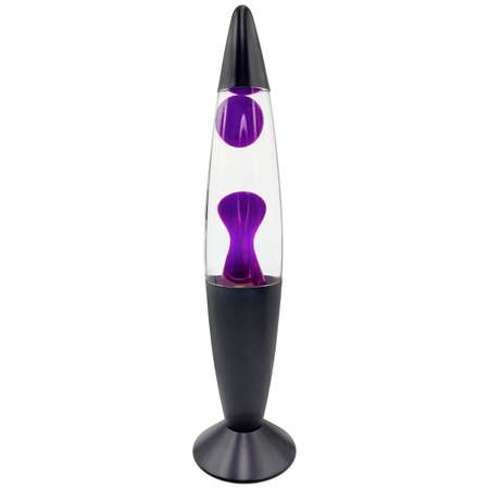 Светильник HitToy Лава-лампа 35 см Black прозрачная фиолетовая