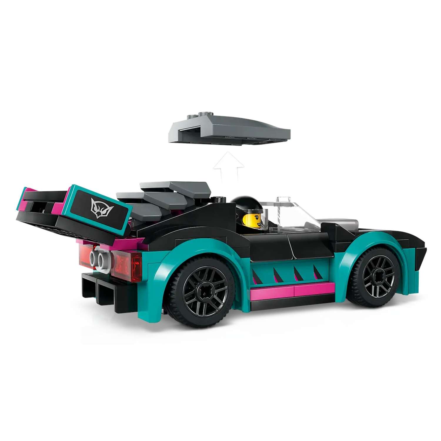Конструктор LEGO City Race Car and Car Carrier Truck блочный - фото 5