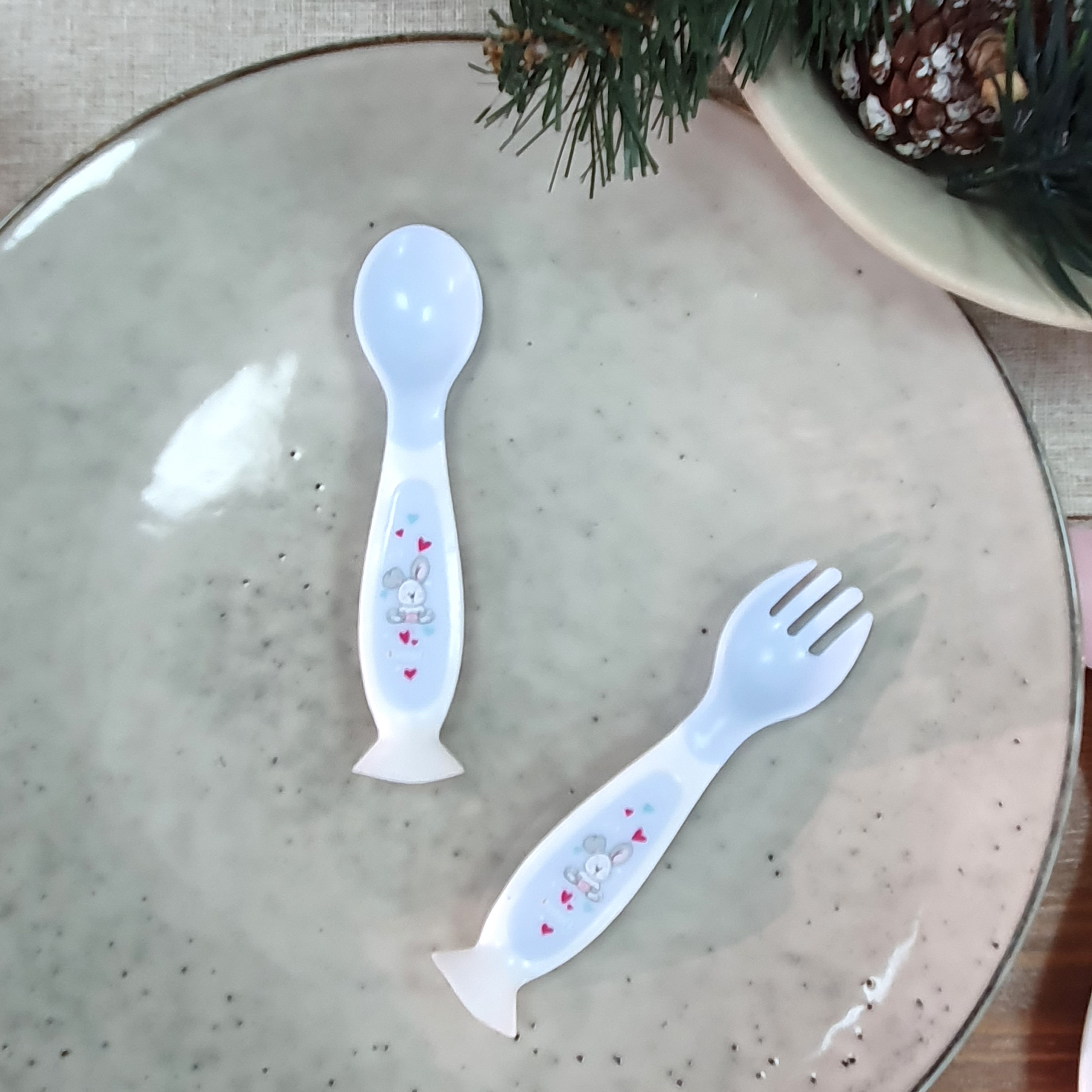 Ложка Uviton и вилка на присоске 5 мл 2 предм. в ассортименте - фото 5