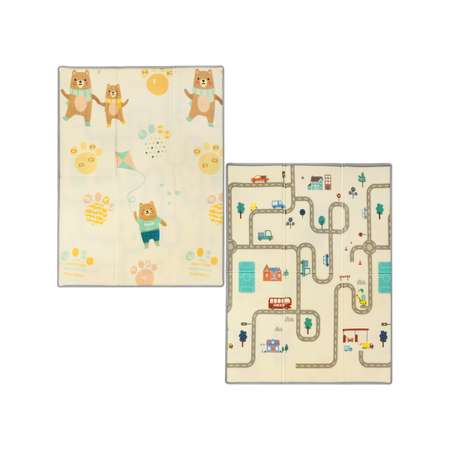 Манеж детский игровой Рыжий кот 120*150 см / В наборе 50 шариков, коврик, 2 ручки