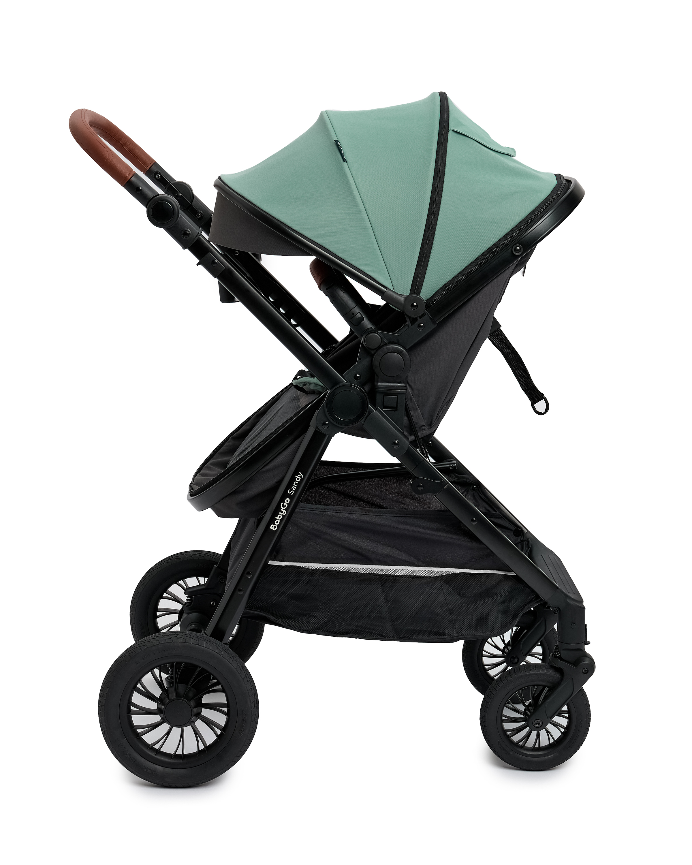 Коляска 2в1 BabyGo Sandy бирюзовый - фото 19