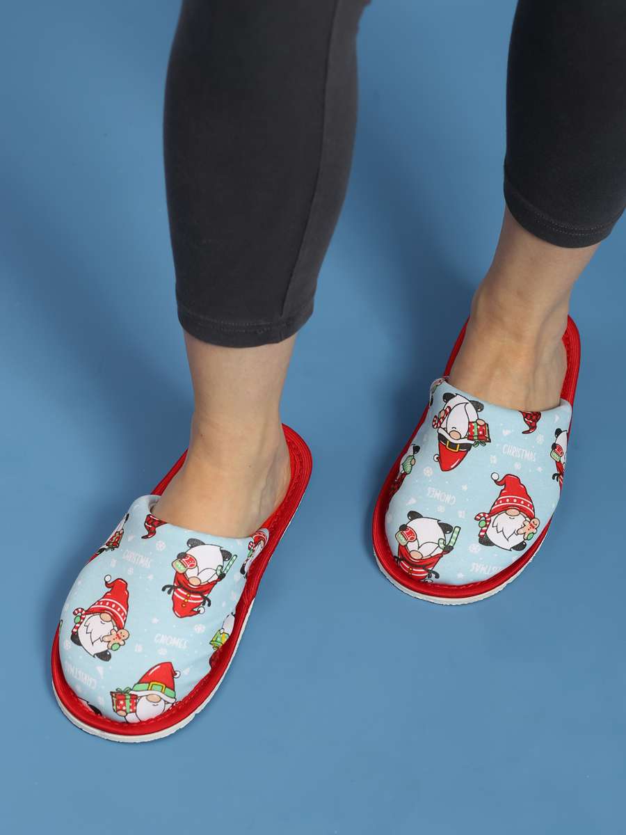 Тапочки домашние IVShoes С-6ЖМ-МР/гномы/голубой - фото 10