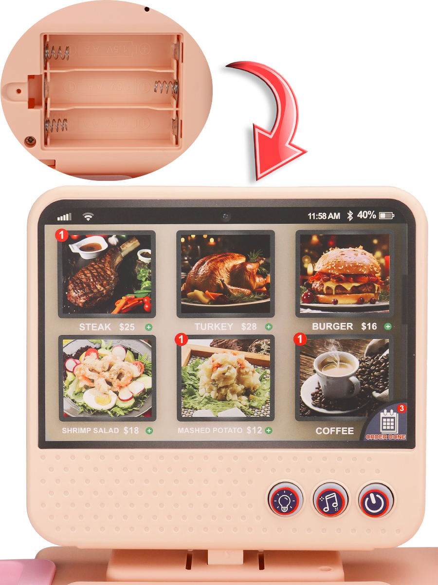 Игровой набор Рыжий кот касса, прилавок, продукты - фото 8