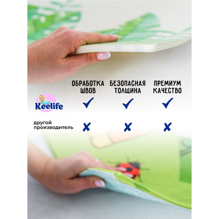 Коврик детский Keelife Коты и Северный Полюс двусторонний