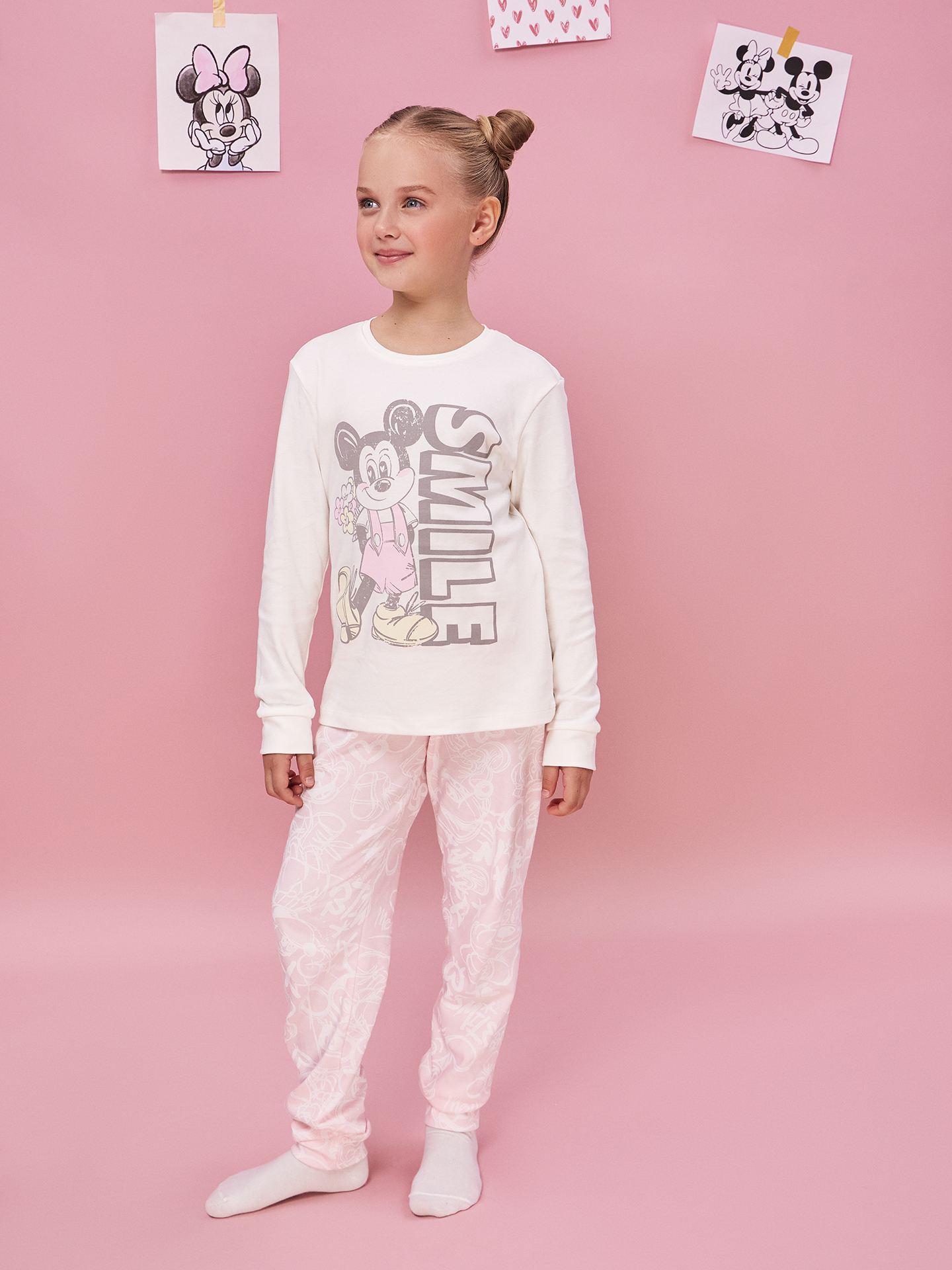 Пижама Mark Formelle (Марк Формэль) 567743/св.молочный +граффити на розовом - фото 8