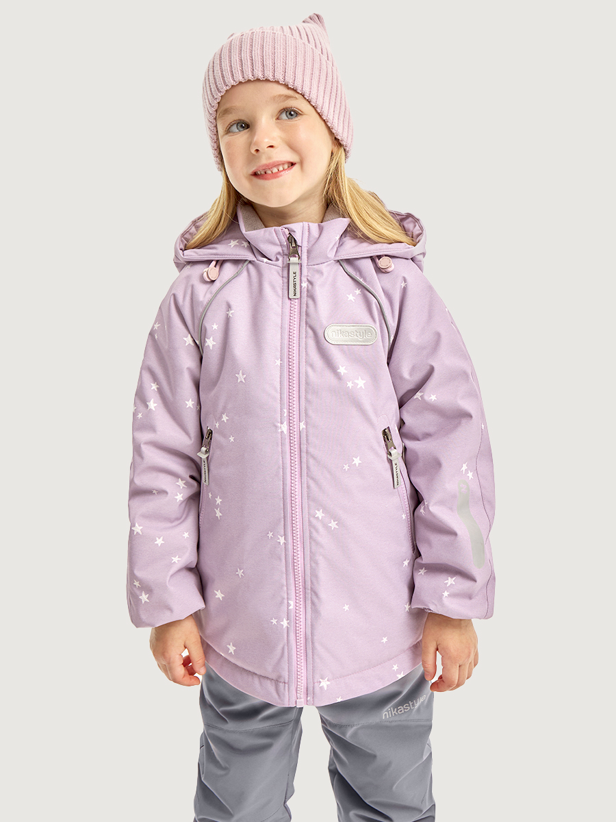 Костюм NIKASTYLE 7м1026 пудра/светло-серый - фото 4