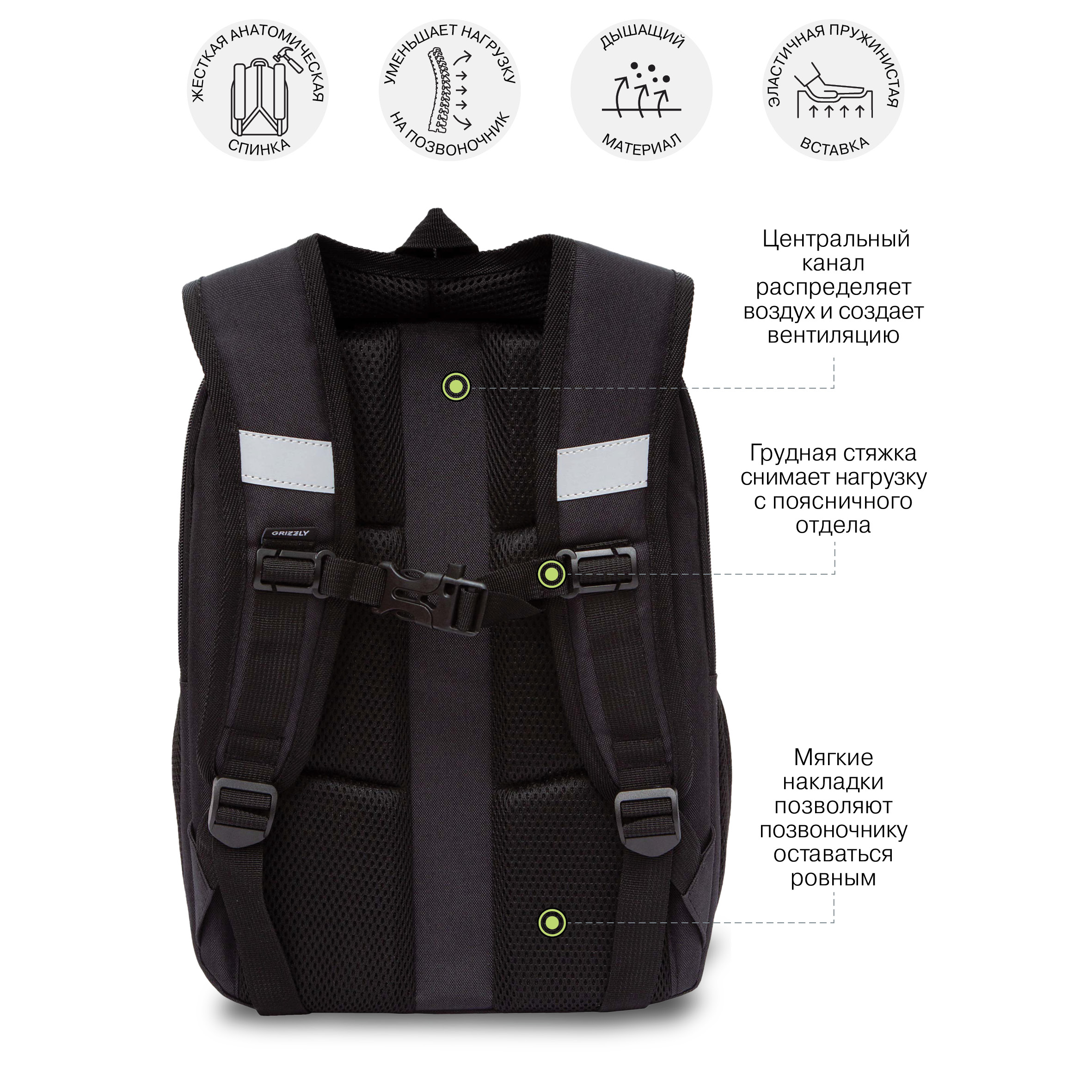 Ранец Grizzly Луна - фото 10