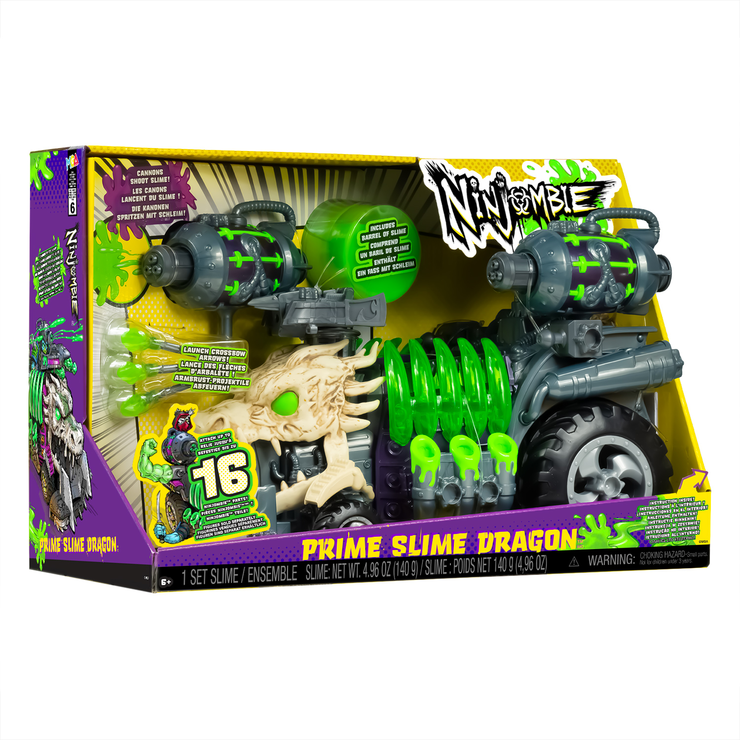Игровой набор Ninjombie машина Прайм Слайм Дрэгон - фото 2
