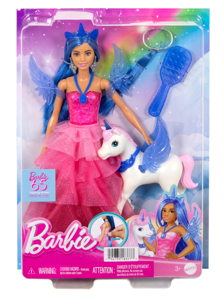 Кукла модельная Barbie Magic HRR16 Барби с единорогом высота 29 см HRR16 - фото 4