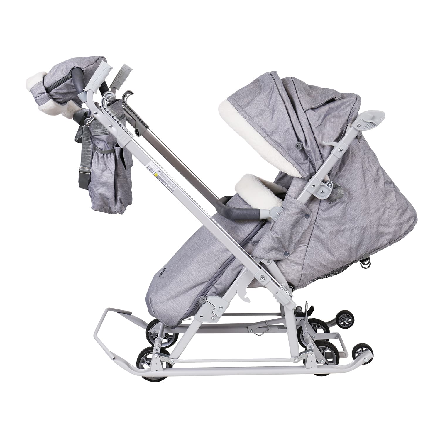 Санки-коляска NiKA kids Дымчатый - фото 8