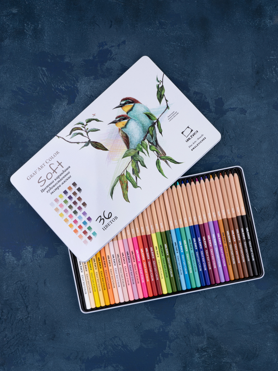 Карандаши цветные Малевичъ 36 шт. - фото 14