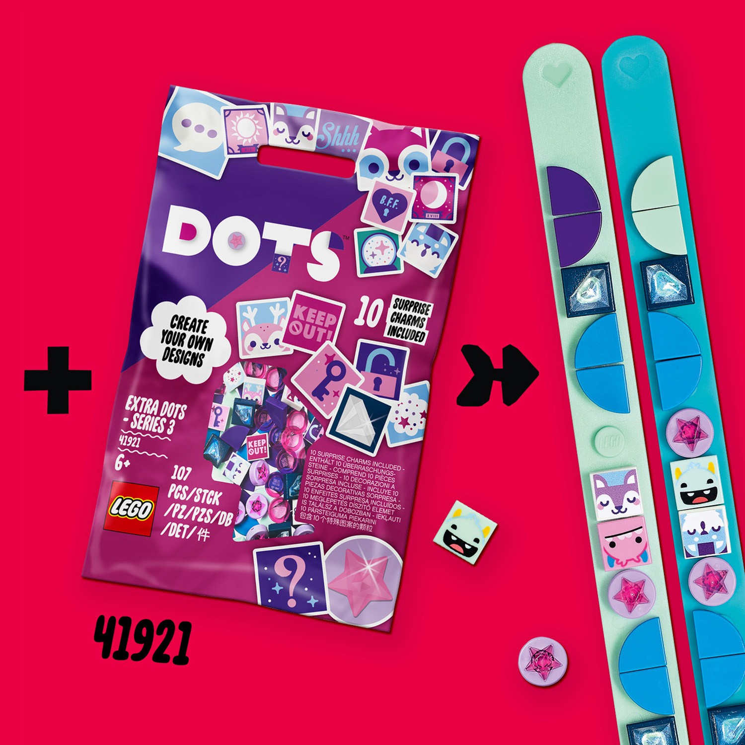 Конструктор LEGO DOTS Браслет Монстры - фото 10