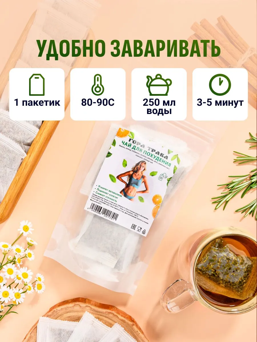 Чай для похудения BASKEY пакетированный - фото 4