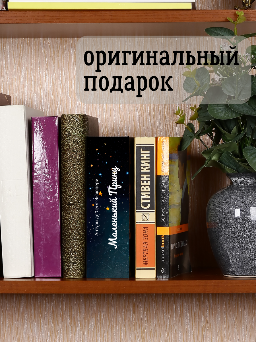 Книга сейф с замком, шкатулка с ключом AXLER для денег, металлическая, «Маленький принц» 180х115х55 мм - фото 2