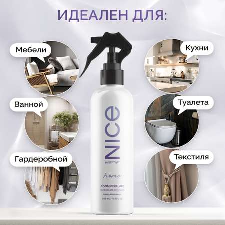 Освежитель воздуха NICE by Septivit Rose Oud 300мл
