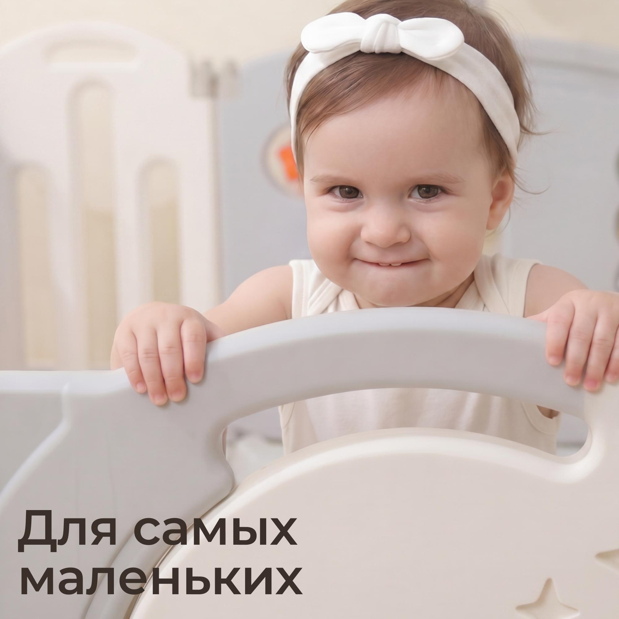Манеж UNIX Kids баскетбольная стойка и коврик серый PPLX180WV2G - фото 9
