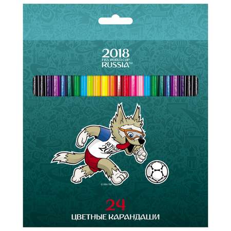 Карандаши цветные Hatber 24 шт.