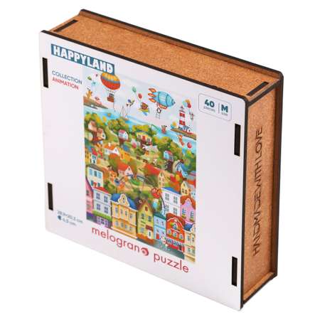 Пазл 1TOY Город счастья деревянный