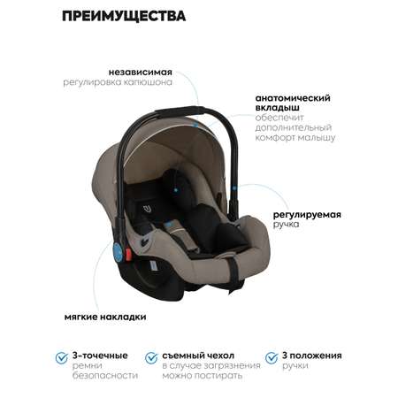 Коляска трансформер JOVOLA RAPID бежевый бежевый