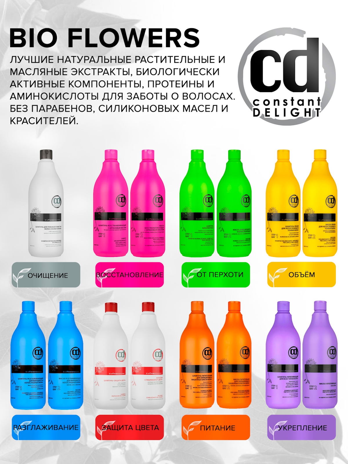 Набор средств Constant Delight для волос с аргановым маслом 2000 мл - фото 11