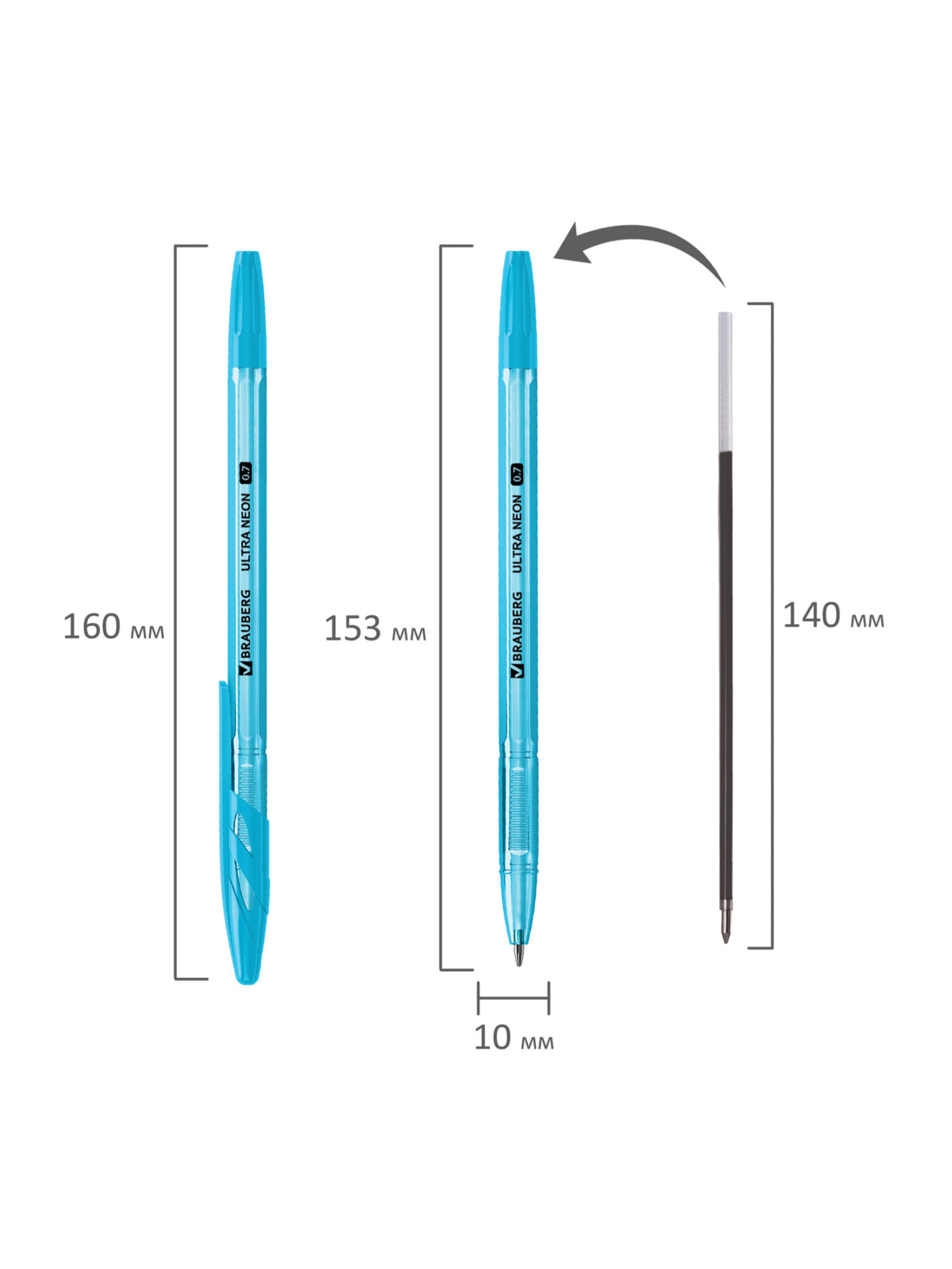 Ручка шариковая Brauberg 50 шт. - фото 13