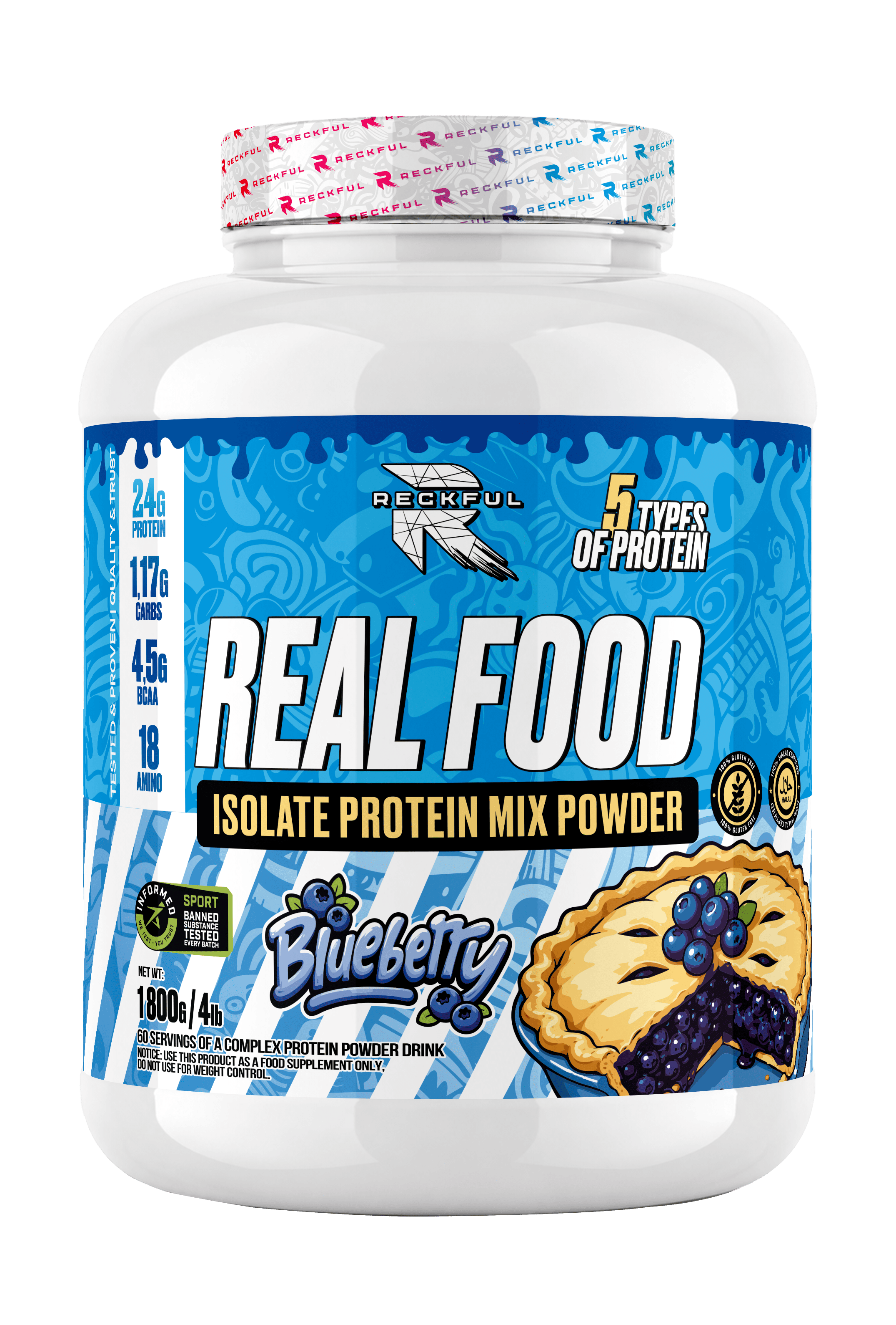 Протеин Reckful Real Food Многокомпонентный без лактозы - фото 1
