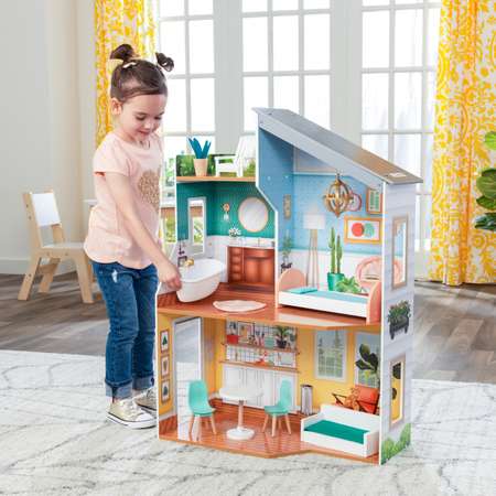 Домик для кукол KidKraft с мебелью