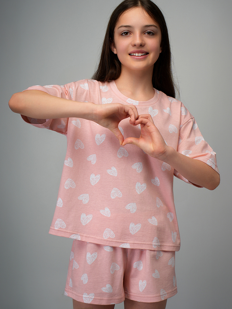 Пижама HappyFox HF5900DSPбелый.сердечки - фото 5