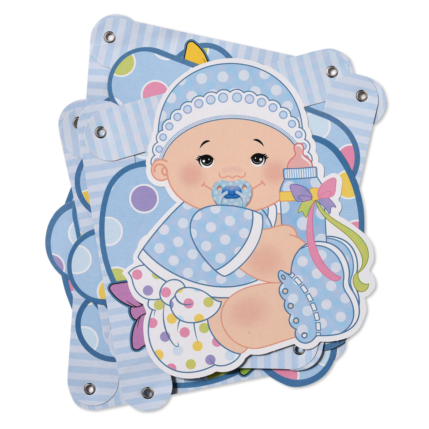 Гирлянда-растяжка Веселая затея С Новорожденным мальчиком - фото 3