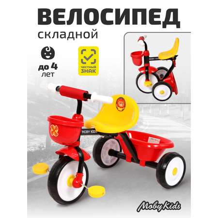 Трехколесный велосипед Moby kids 10 дюймов