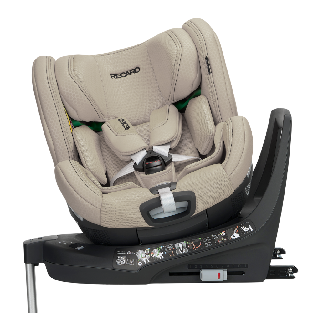 Автокресло Recaro Xenon 1 KID Isofix 0+/1/2 (0-25 кг) бежевый - фото 12